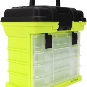 4 Layer Fishing Tackle Box Fishing Bait Lure Storage Fish Gear Container Box PP+ABS Plastic Handle Fish  Fishing Lines Case