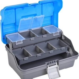 Waterproof 3 Layer Fishing Tackle Box Fly Fishing Storage Case Portable Fishing Gear Resistant Storage Box